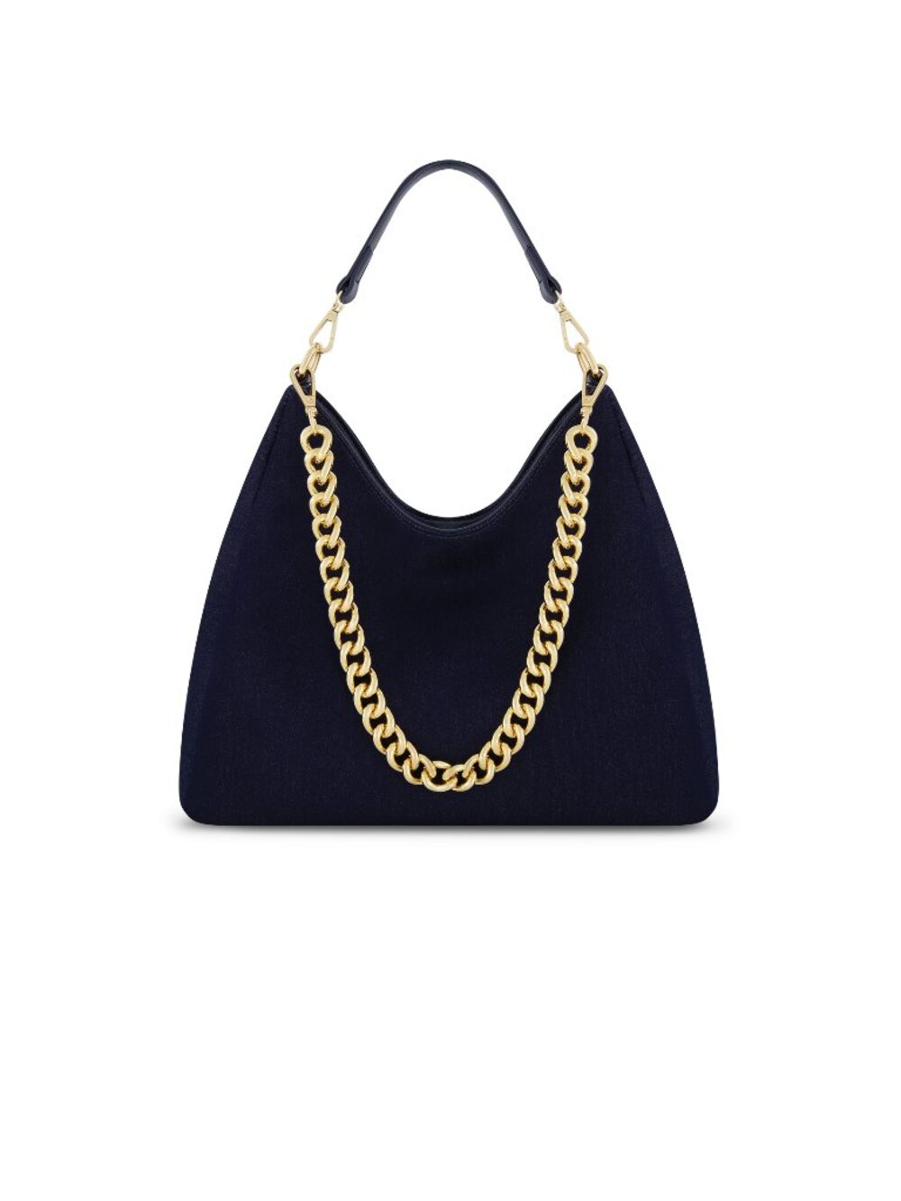 THE NOLI SHOP Tribeca Chain Denim Bag Indigo, New with tag - Picture 1 of 5